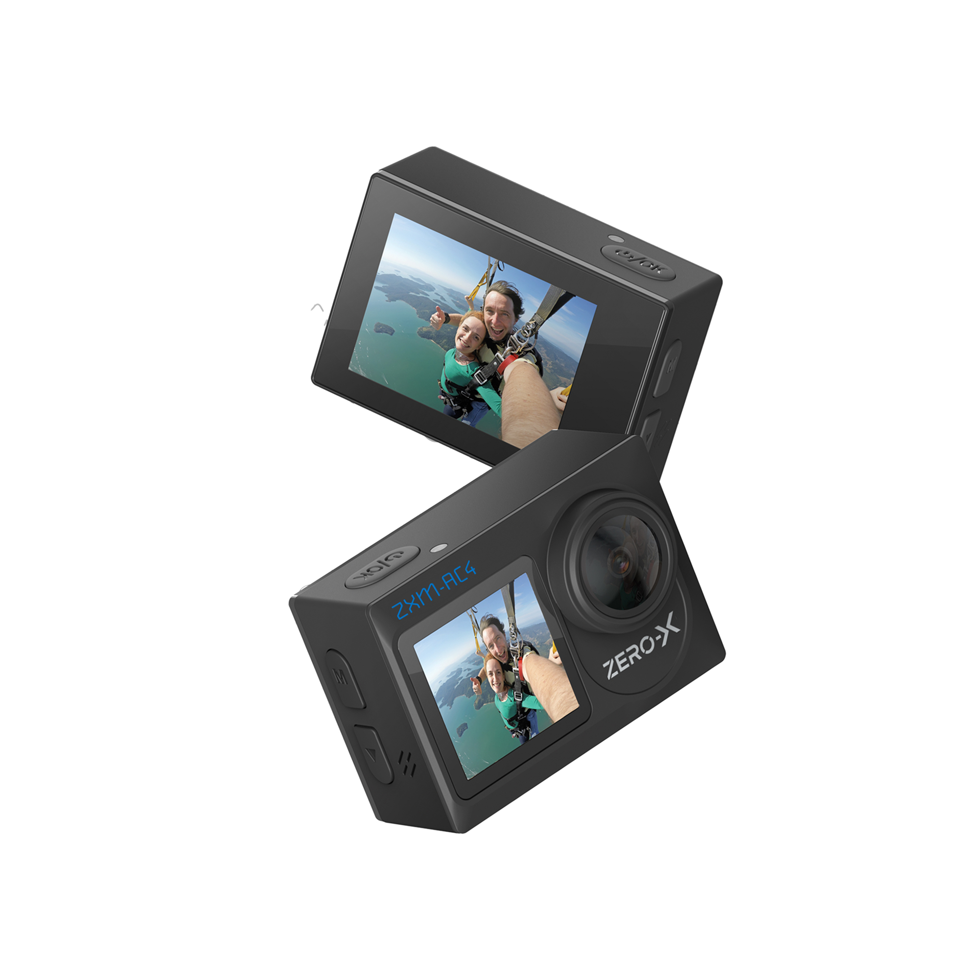 Zero-X AC4 4K UHD Action Camera with Dual Display & WiFi – Zero-X AU